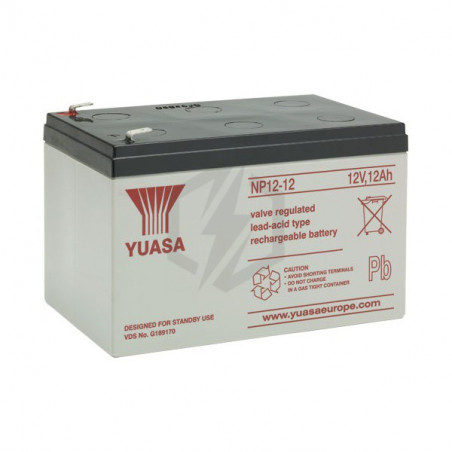 Batterie plomb étanche NP12-12 Yuasa 12V 12ah