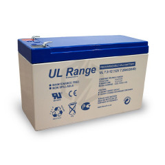 Batterie plomb étanche UL7.2-12 Ultracell 12v 7.2ah