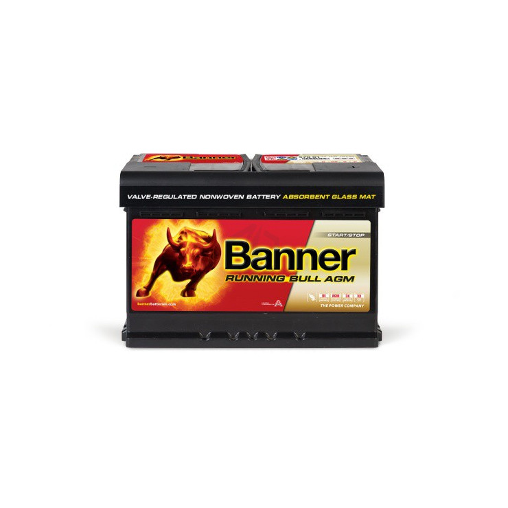 Banner AGM Autobatterie Running Bull 57001 70Ah VRLA