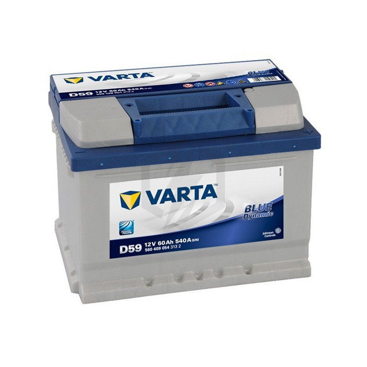 Batterie Varta Blue Dynamic D59 12v 60ah 540A 560 409 LB2D054