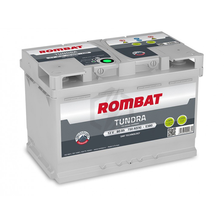 Batterie Rombat TUNDRA E380 12V 80ah 750A L3D