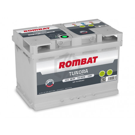 Batterie Rombat TUNDRA E380 12V 80ah 750A L3D