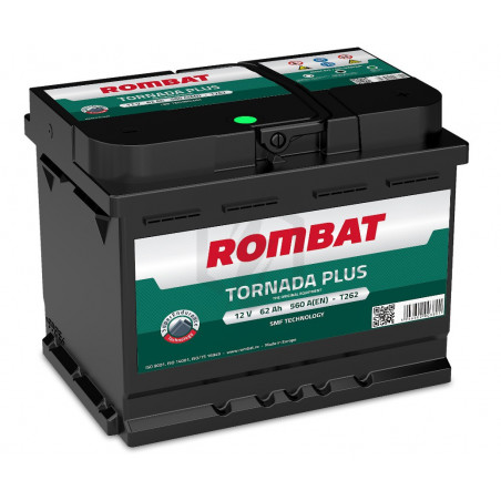 Batterie Rombat TORNADA TB262 12V 62ah 560A