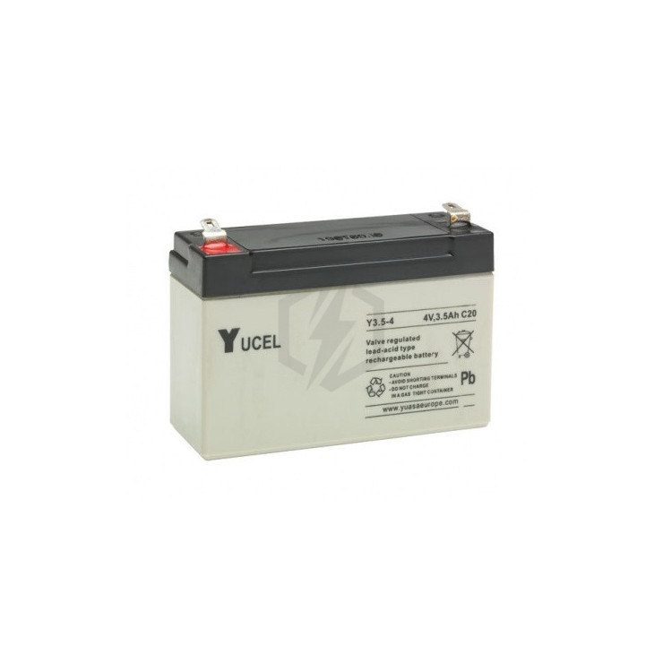 Batterie plomb étanche Y3.5-4 Yuasa Yuvolt 4v 3.5ah