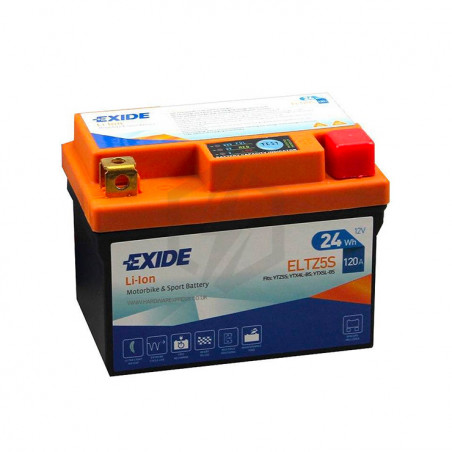 Batterie moto YTZ5S Exide Lithium Li-ion 12V 2AH 120A ELTZ5S YTX4L-BS YTX5L-BS