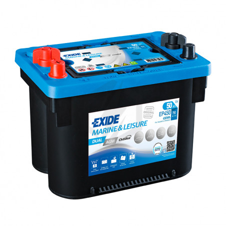 Batterie EXIDE Dual AGM EP450 12V 50ah 750A