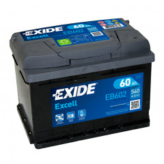 Batterie Exide EB602 12v 60AH 540A LB2D