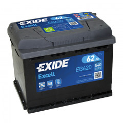 Batterie Exide EB620 12v 62AH 540A L2D
