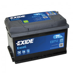 Batterie Exide EB712 12v 71AH 670A LB3D