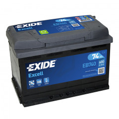 Batterie Exide EB740 12v 74AH 680A L3D