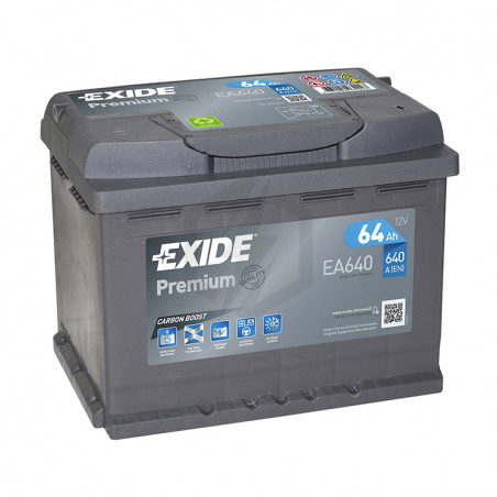 Batterie Exide Premium EA640 12v 64AH 640A L2D