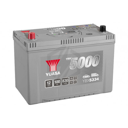 Batterie Yuasa Silver YBX5334 12v 100ah 830A Hautes performances D31G