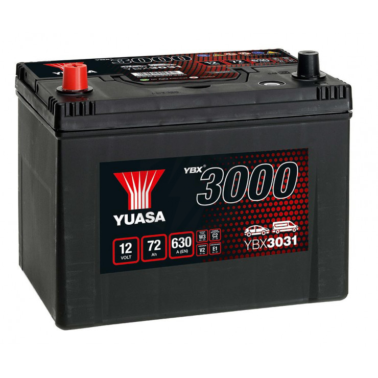 Batterie Yuasa SMF YBX3031 12V 72ah 630A