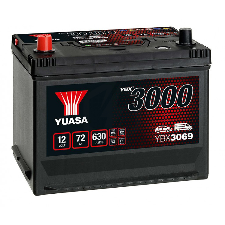Batterie Yuasa SMF YBX3069 12V 72ah 630A D26G