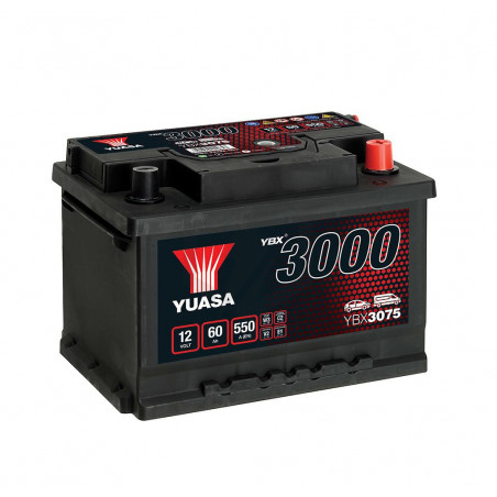 Batterie Yuasa SMF YBX3075 12V 60ah 550A LB2D