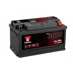 YUASA YBX3110 YBX3000 Batterie 12V 80Ah 760A mit Handgriffen, mit