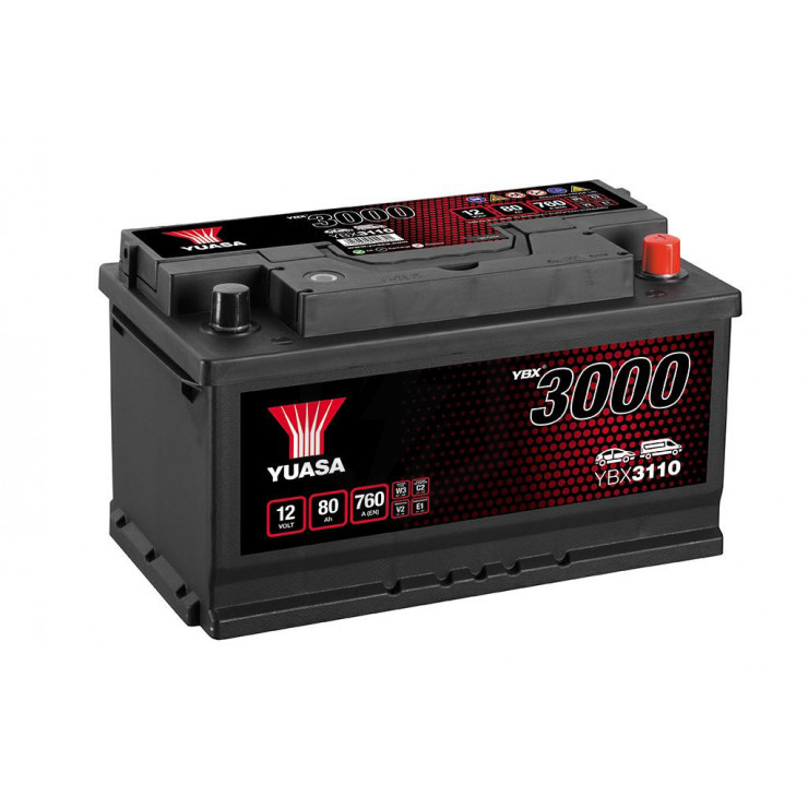 Batterie Yuasa SMF YBX3110 12V 80ah 760A LB4D