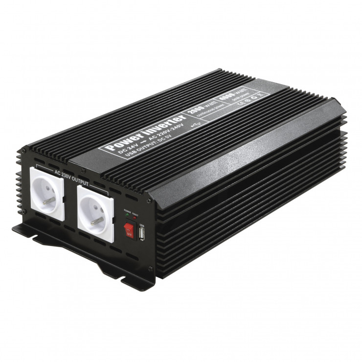 CONVERTISSEUR 24V 220V 2000w - Équipement caravaning