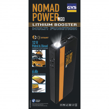 Booster lithium NOMAD POWER 20 Powerbank gys 026629