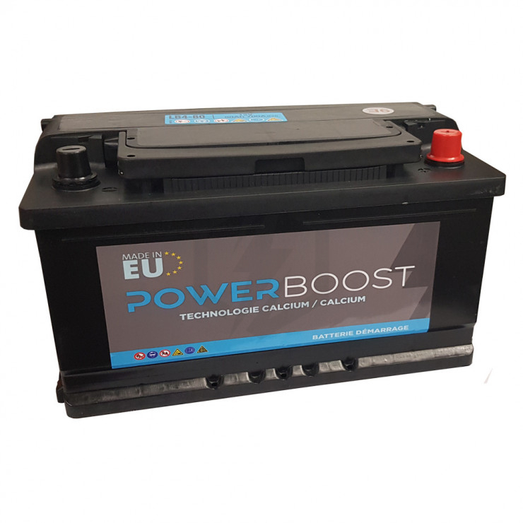 Batterie auto 80Ah - 740A 12 Volts CARREFOUR : la batterie à Prix