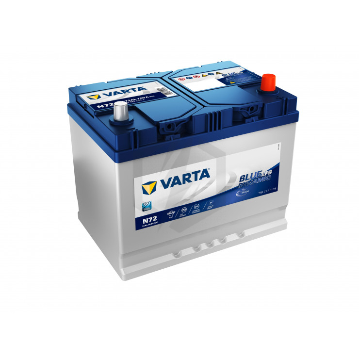 Batterie Varta Blue Dynamic EFB N72 12v 72ah 760A 572 501 076
