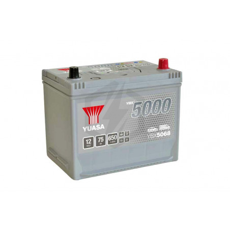 Batterie Yuasa Silver YBX5068 12v 75ah 650A Hautes performances