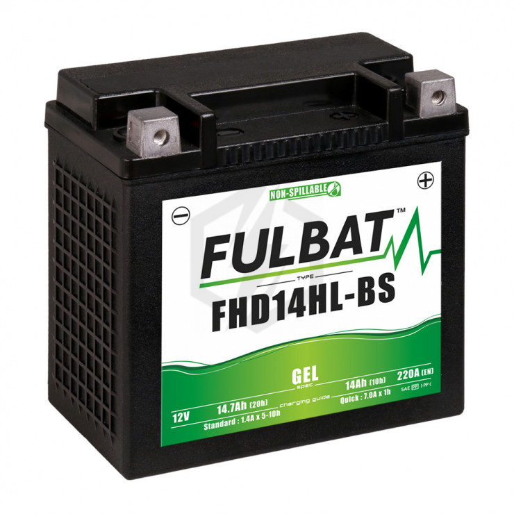 Batterie moto Yuasa YTX14L-BS Etanche 12V / 12Ah