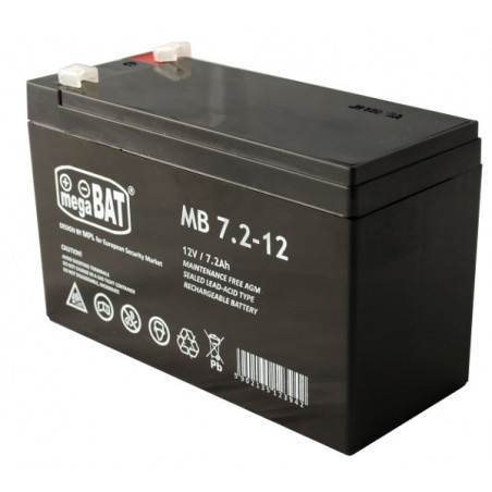 Batterie plomb étanche VRLA MB7.2-12 12v 7.2ah