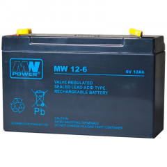 Batterie plomb étanche AGM  MW12-6 6V 12AH