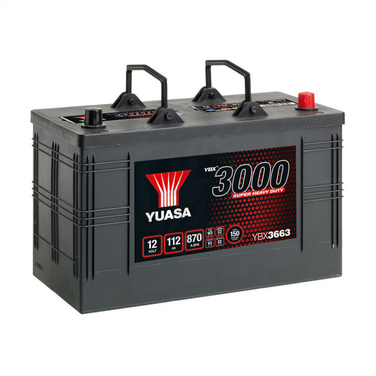 Batterie YUASA Cargo YBX3663 12v 112AH 870A (IDEM 663SHD )