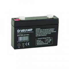 Batterie plomb étanche VEL7-6 VELAMP 6v 7ah