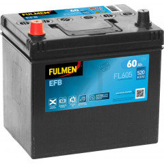 Batterie Fulmen EFB Start And Stop FL605 12V 60ah 520A