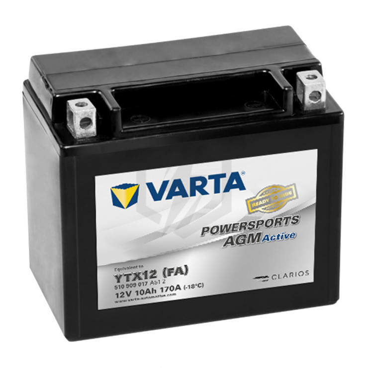 Vente Batterie 12V 10Ah avec acide Kramp YTX12BSKR