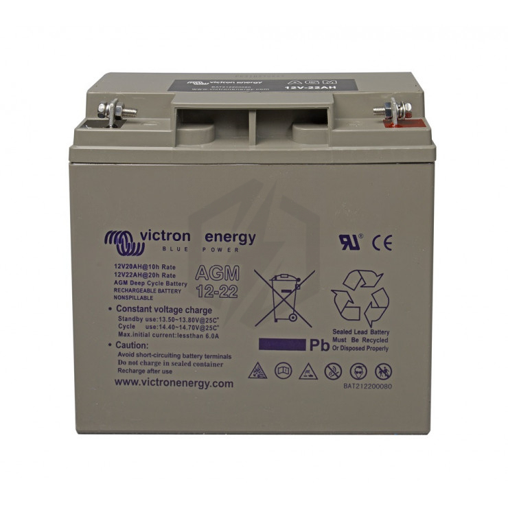 Batterie décharge lente Victron BAT212200084 AGM 12v 22ah