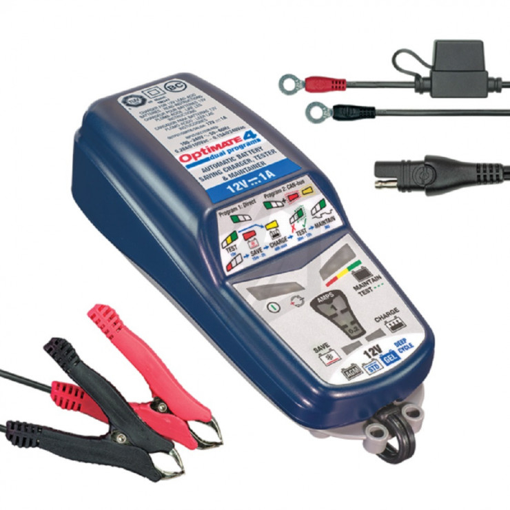 Chargeur maintien de charge voiture, camping car, tracteur tondeuse, moto -  Batterie Multi Services