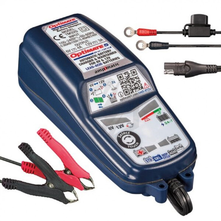 Chargeur de batterie Optimate3 adapté pour Honda-Traktor Tracteur