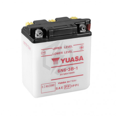 Batterie moto YUASA 6N6-3B-1 6V 6.3AH