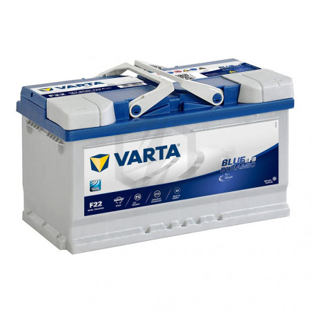 Batterie Varta EFB Blue Dynamic F22 12v 80ah 730A 580 500 073 L4D