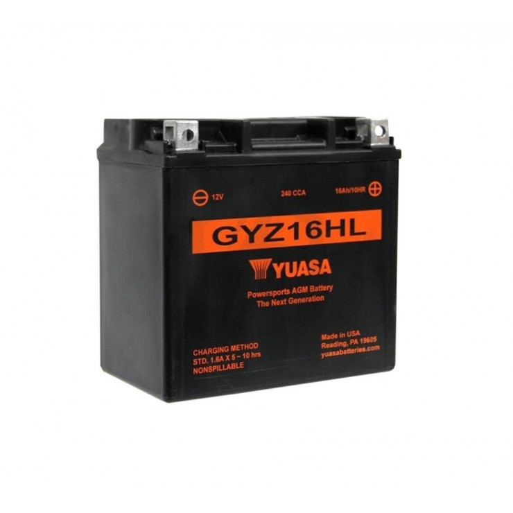 Batterie moto YUASA GYZ16HL 12V 16.8AH 240A