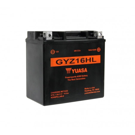 Batterie moto YUASA GYZ16HL 12V 16.8AH 240A