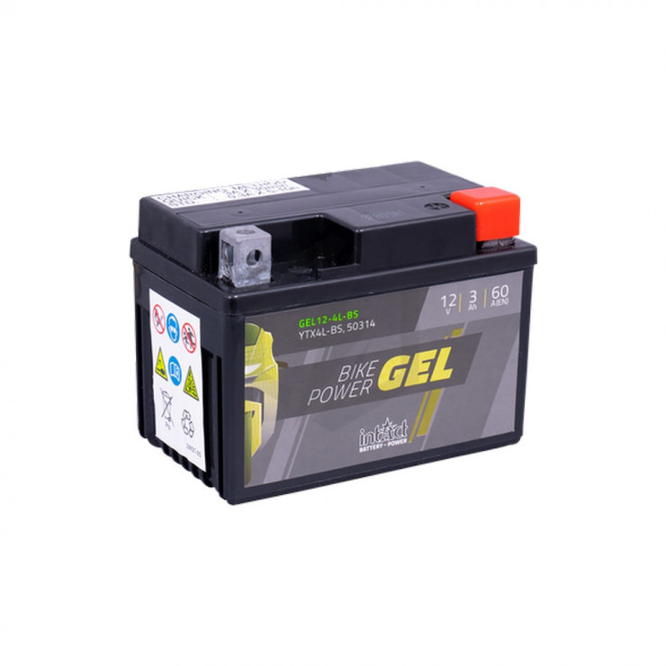 Batterie moto POWER Bike GEL YTX4L-BS 12v 3ah 60A