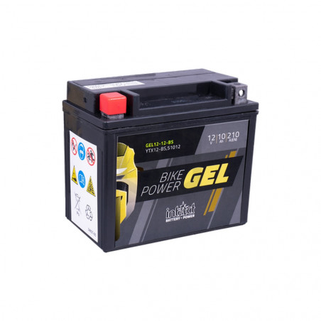 Batterie moto rechargeable 12v 10ah ul10-12 sans entretien accu plomb gel  accumulateur etanche