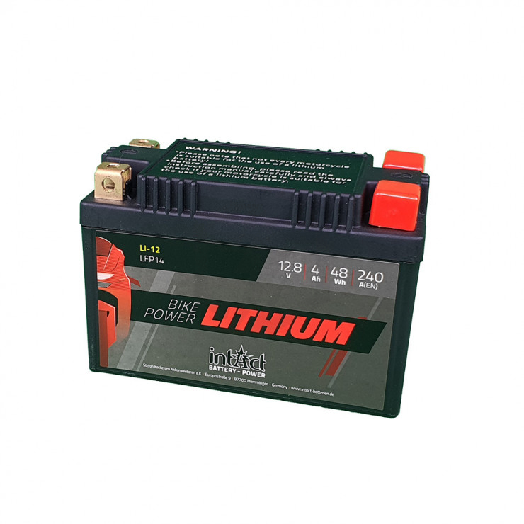 Batterie moto YTX14-BS Exide Lithium Li-ion 12V 4AH 240A ELTX14H