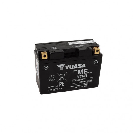 Yuasa YT9B-BS 12V 8Ah 120A Sealed Battery - Activated, For Yamaha T-Max 500 02-04 & Universal Fit