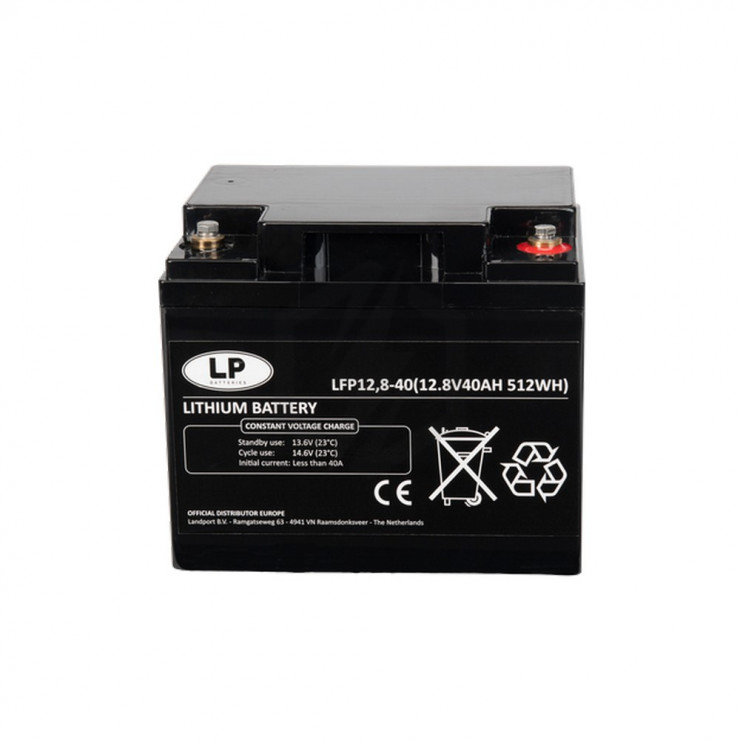 Batterie LITHIUM Fer Phosphate (LiFePO4) 12.8V 40ah 512W LFP12-40