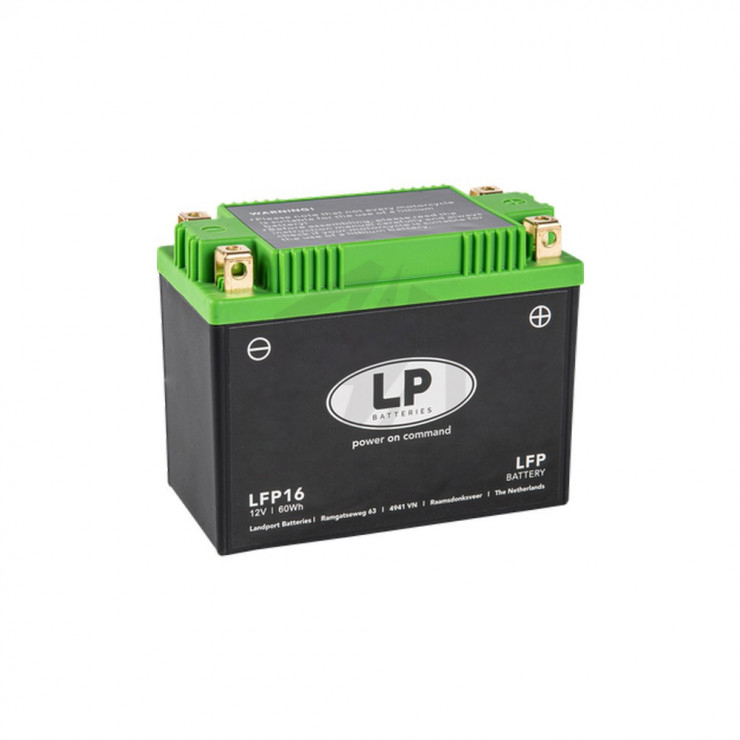 Batterie moto Landport Lithium LFP16 12.8v 5AH 300A YB16AL-A2 YB18L-A