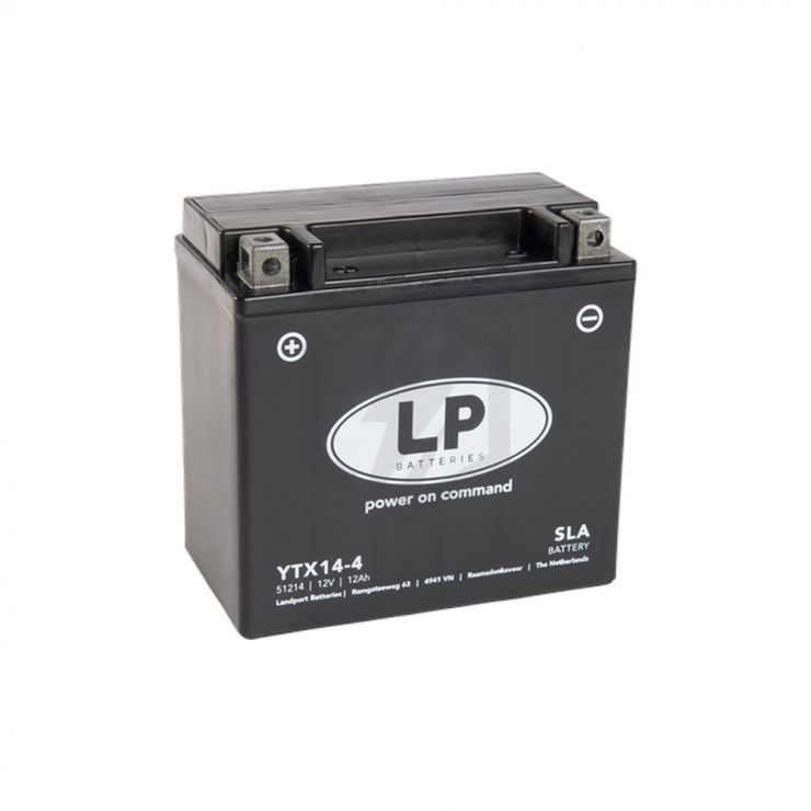 Batterie moto Landport AGM YTX14-4 YTX14-BS SLA 12v 10ah 180A