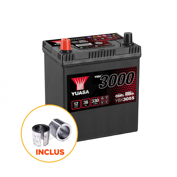 Batterie Yuasa SMF YBX3055 12V 36ah 330A B19G