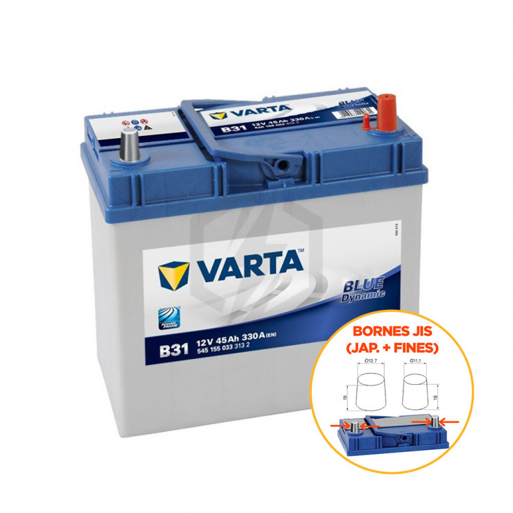 Batterie Varta blue Dynamic B31 12v 45ah 330A 545 155 033