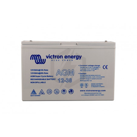Batterie AGM Super Cycle Victron BAT412038081 AGM 12v 38ah
